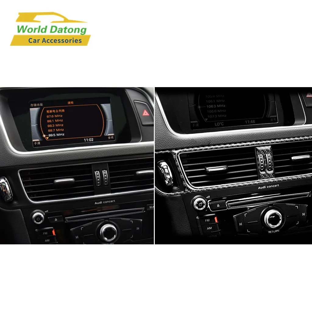 

Carbon Fiber Interior Car Air Conditioner Outlet Frame For Audi Q5 SQ5 Accessories