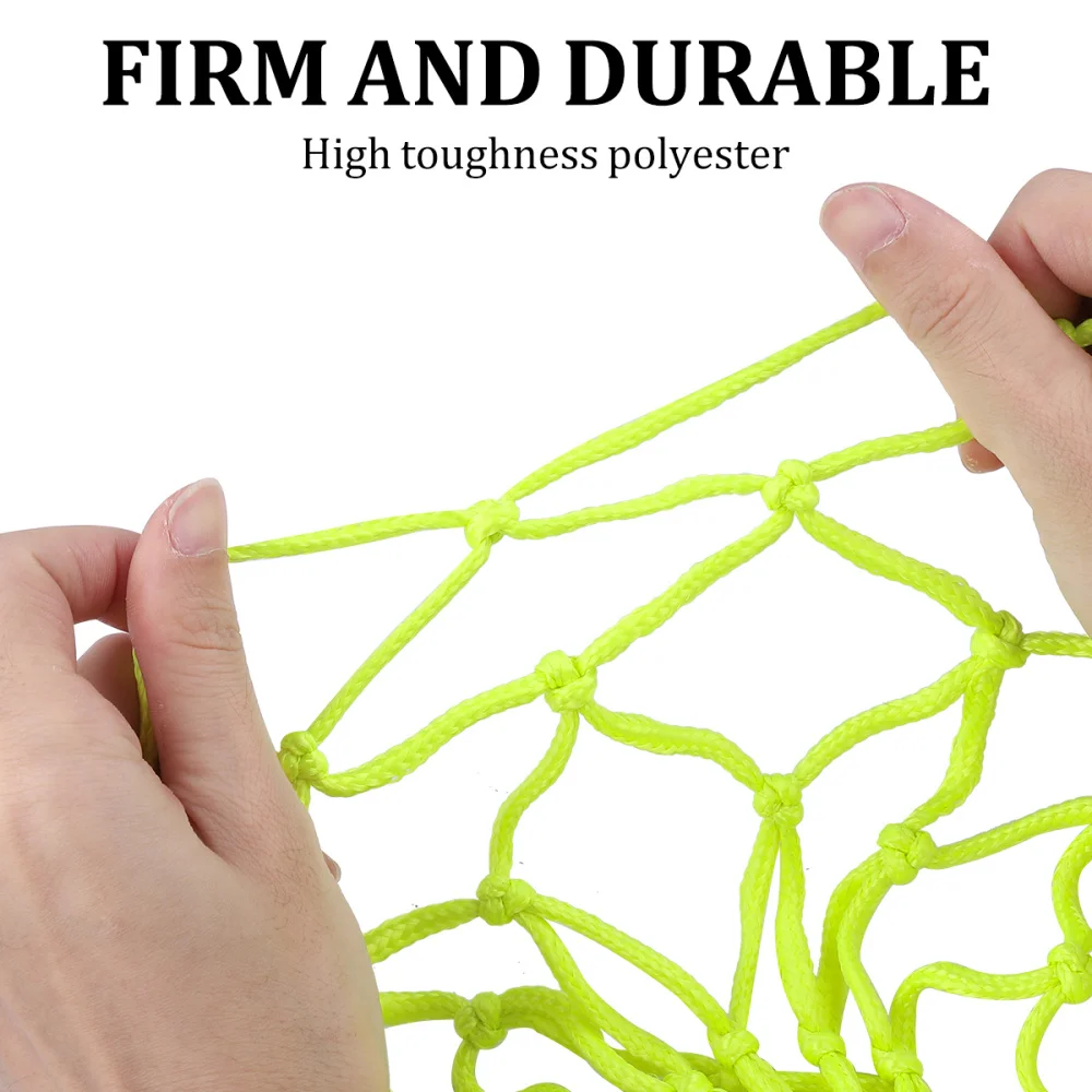 

VOSAREA Night Glowing Luminous Basketball Net Nylon Braided Standard Professional Basketball Net Heavy Duty Thick Net Basketball