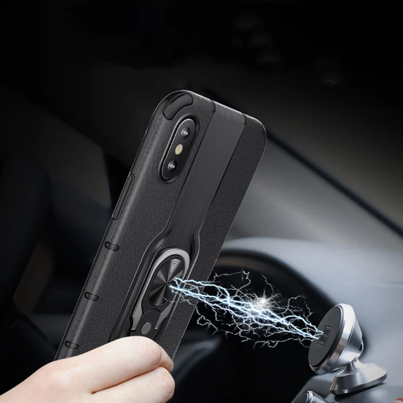 Для iPhone 11 Pro Max Xr Xs max 7 8 6S 6 Plus кейс держатель для колец Броня бампер чехол 11Pro Чехол