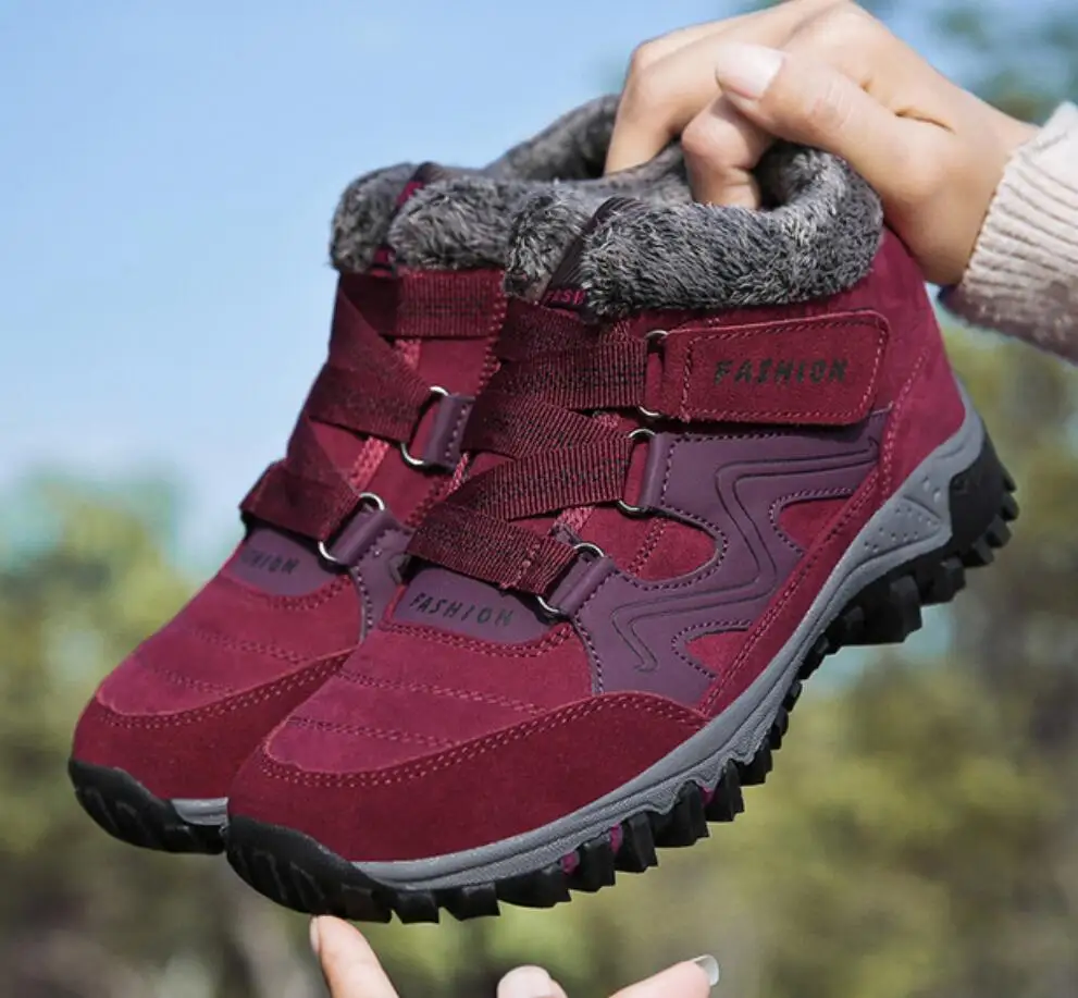 2020 мужские ботинки высокого качества зимние меховые теплые ботильоны унисекс