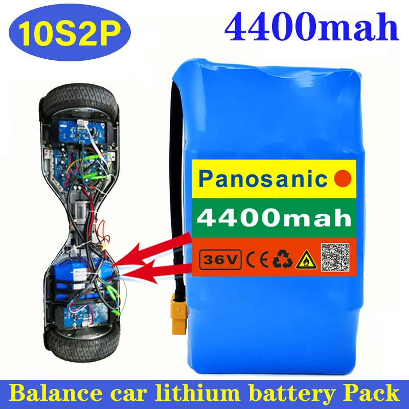 

Аккумулятор для электрического скутера, литиевый аккумулятор 18650, 36 В, 10s2p, 4400 Ач, мАч