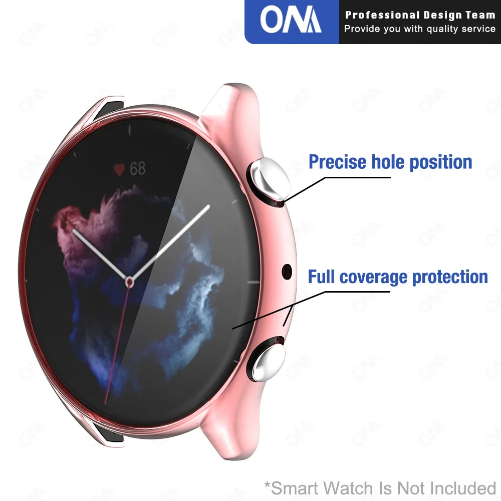 Защитный чехол для экрана Huami Amazfit GTR 3 / Pro мягкий термополиуретановый умных часов