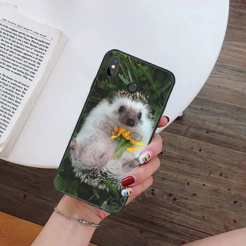 

Hedgehog cute animal luxury design Phone Case coque For Xiaomi Redmi note 7 8 9 t k30 max3 9 s 10 pro lite