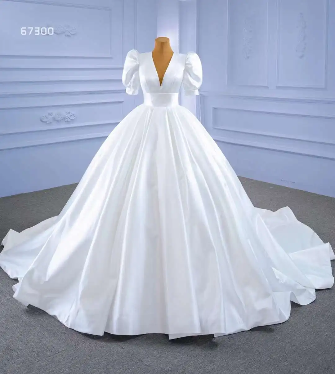 

Женское свадебное платье цвета слоновой кости Aoliweiya, белое платье с v-образным вырезом и рукавами-крылышками на пуговицах