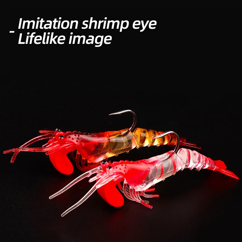 

Ardea Shrimp Biat Jigging slow Hook Soft Lures Silicone Bait 3pcs 90mm 13g Artificial Swimbait Baitfishing Fishing Tackle
