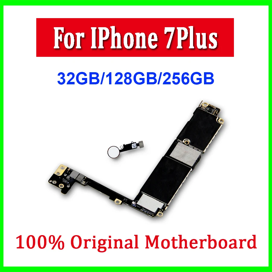 Заводская Разблокировка для iPhone 7 plus материнская плата с/без Touch ID 32 Гб 128 ГБ 256 ГБ материнская плата для iPhone 7 Plus плата
