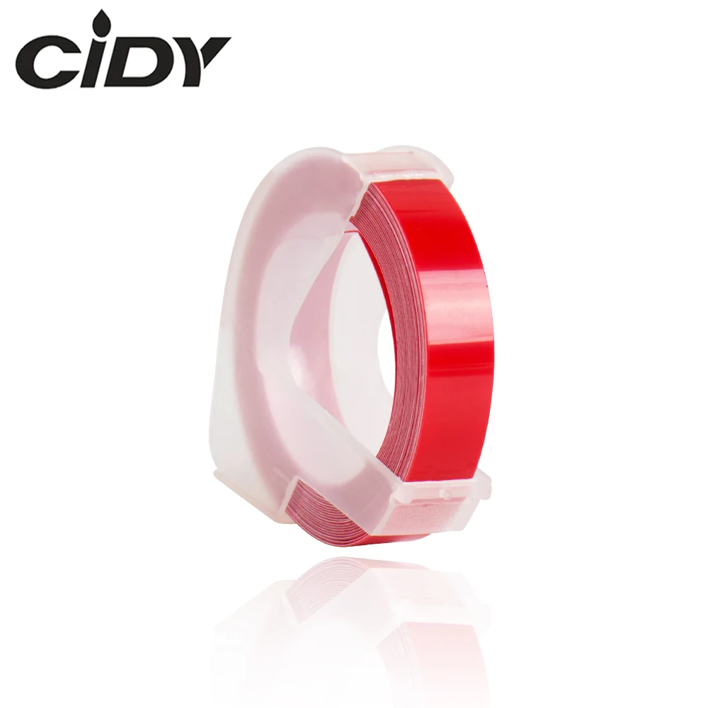 

CIDY 1 шт., красный цвет, совместимый с DYMO 1610 12965 1880, производитель Этикеток DYMO 3D, пластиковое тиснение, Xpress, этикетка 9 мм * 3 м, MOTEX E101