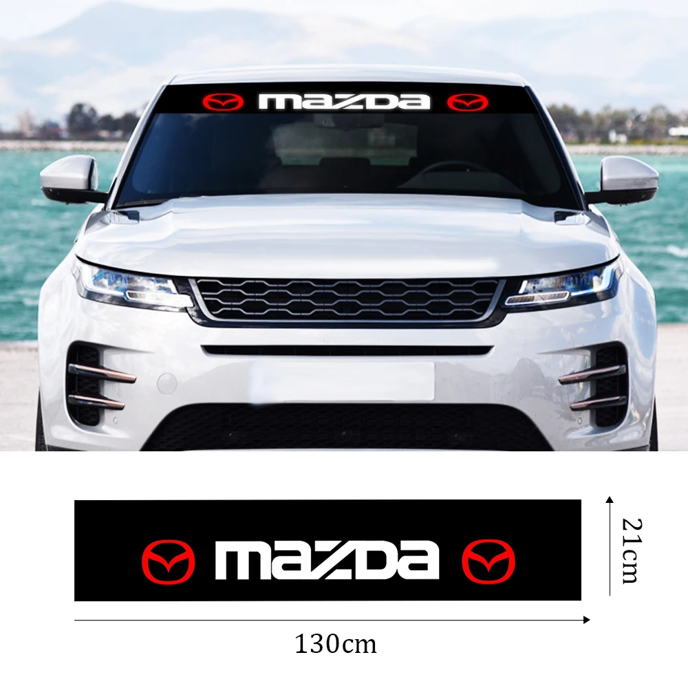 

Car Front Stop Decals Car Stickers Front Rear Windshield Stickers For MAZDA ATENZA Axela 3 CX6 CX-5 CX4 CX3 MX-5 CX-9 2019 2015