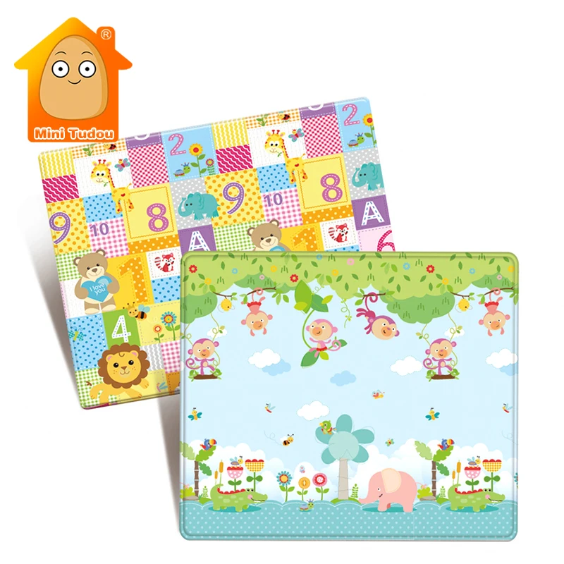 

Baby Play Mat Toy Soft Folding Cartoon Rug Waterproof Mat Infant Room Crawling Pad Educational Carpet For Baby 0 24 Month Gift