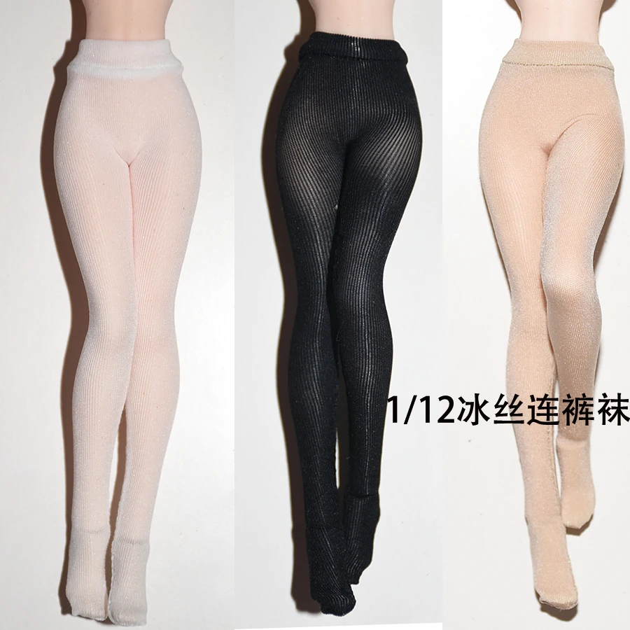 

1/12 Scale Female Ice Silk Pantyhose Stockings Leotard Leg Socks Tights Fit 6'' TBL PH Action Figure Body