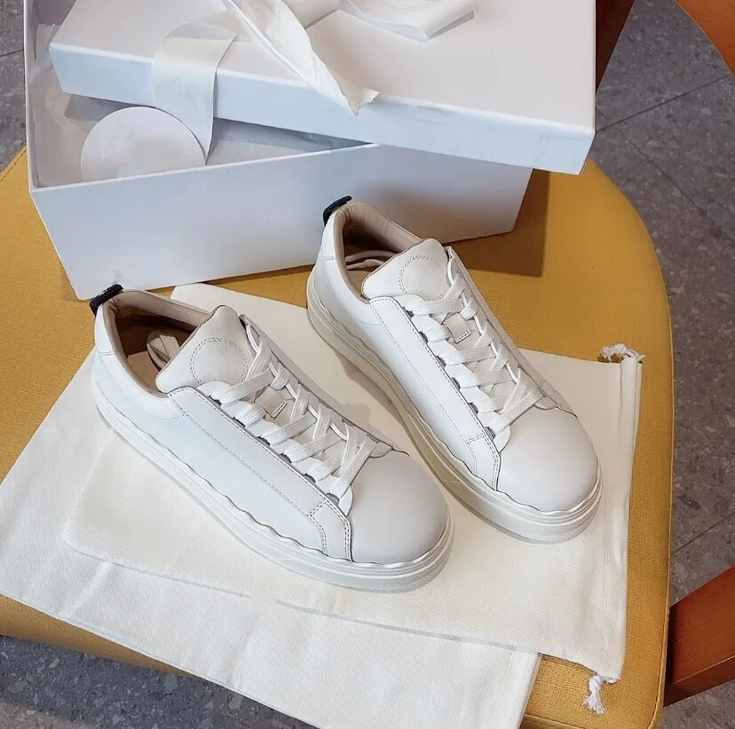 

Fashion White Platform Women's Sneakers Leather Casual Female Running Shoes Spring Autumn New Tennis Sports Ladies Chunky Shoes