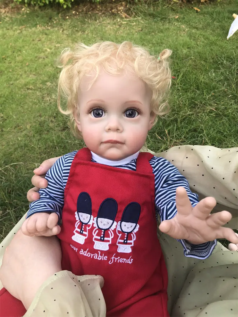 

Кукла реборн детская, 22 дюйма, с рисунком