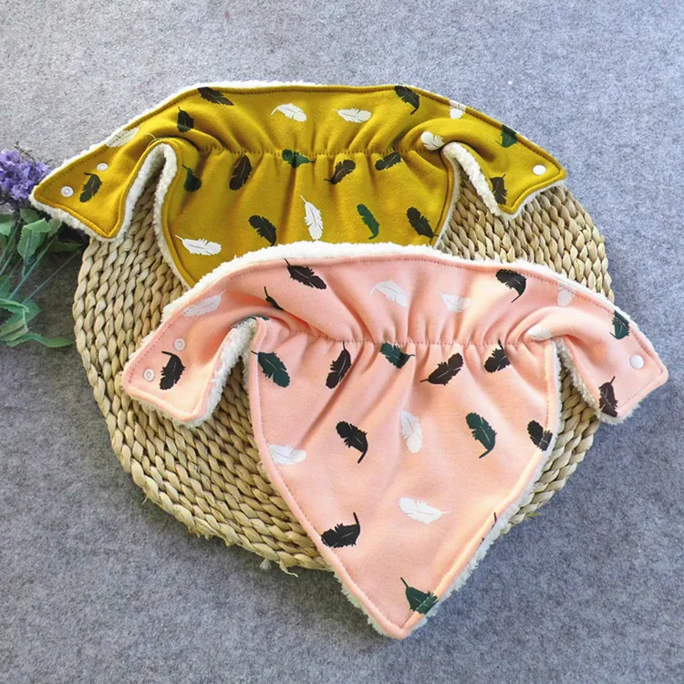 Детские нагрудники уплотненный зимний хлопчатобумажный шарф для новорожденных