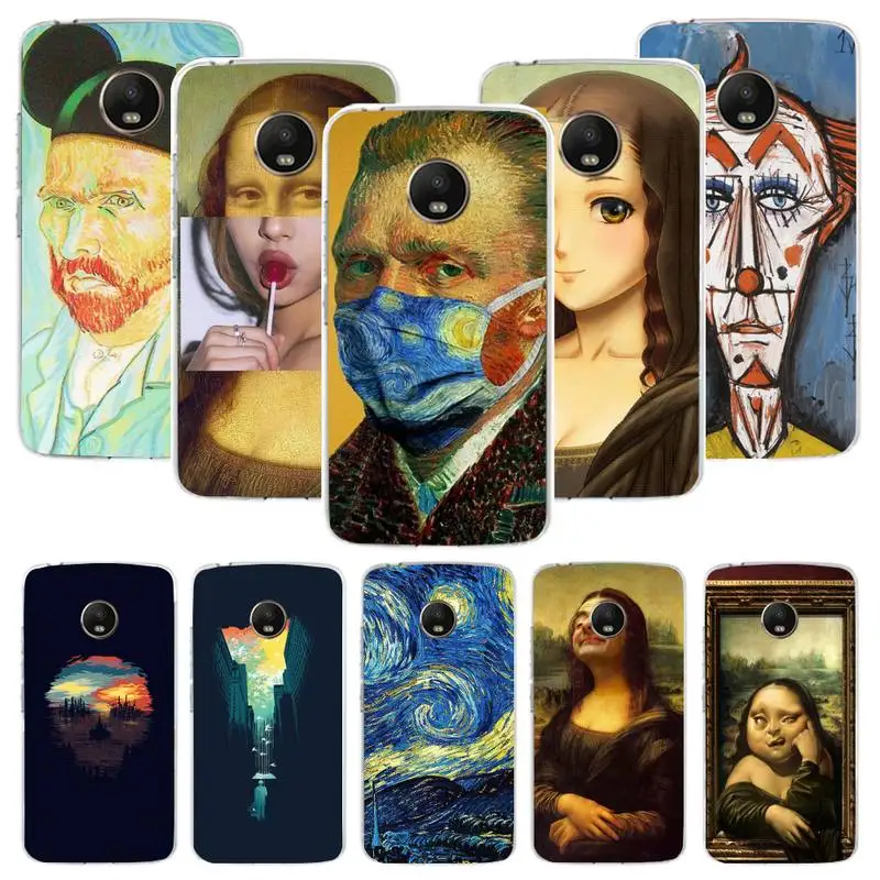 

Mona Lisa funny Spoof Art Phone Case For Samsung S20 S21 Note20 A71 A30s A52 Plus Ultra lite Transparent Nax Fundas Cover