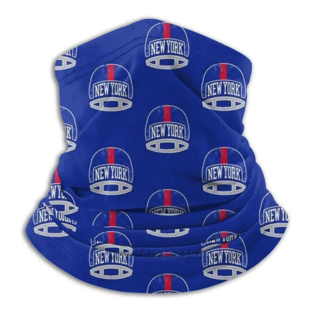 

New York Retro Helmet-Blue 3D Bandana Face Neck Warmer Soft Fleece Mask Sport Scarf