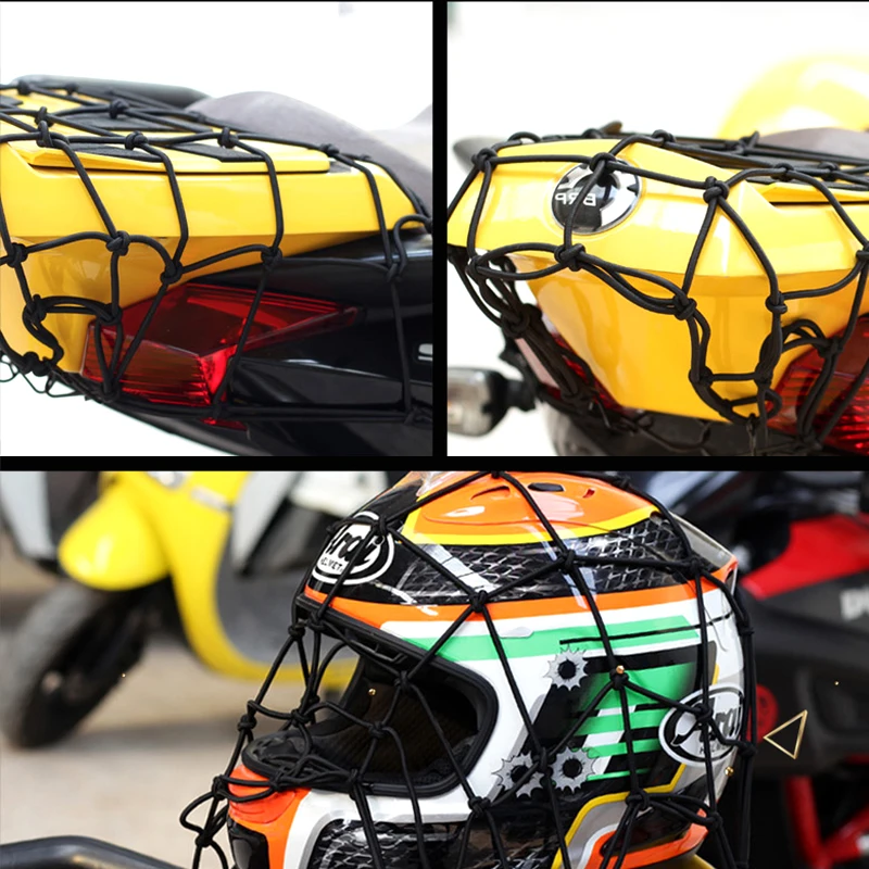

Super Elastic Heavy Duty ATV Freight Net Motorcycle Helmet Luggage Net FOR Kawasaki ER6N Ninja400 Versys 650 Z650 ZX6R kle 500