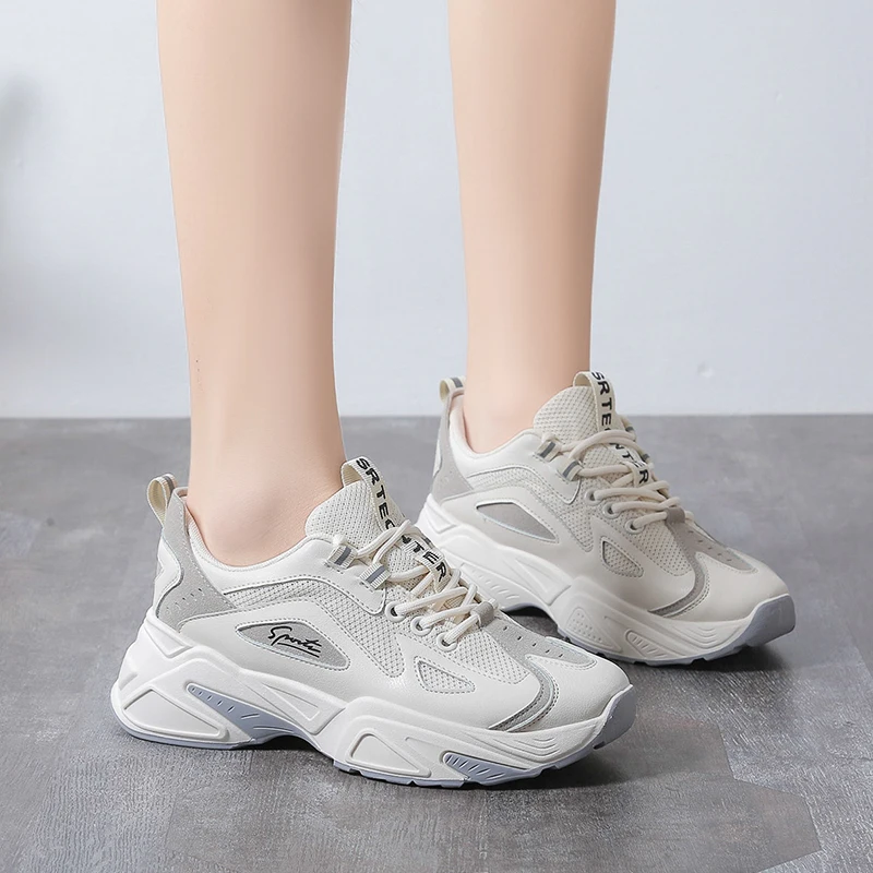 

Tenis Feminino 2020 new Chunky Sneakers Women Vulcanize Shoes Korean Fashion Female Running Casual Shoes Basket Femme Zapatillas