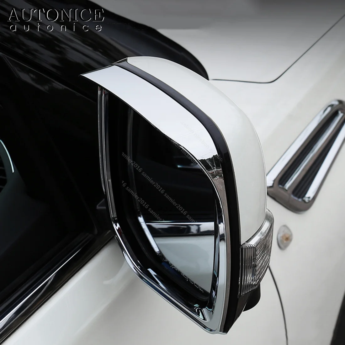 Козырек от дождя ABS крышка зеркала боковой двери подходит для Nissan Patrol Y62 Armada Infiniti