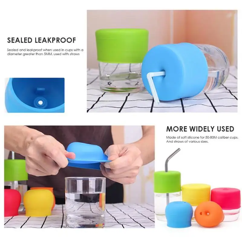 Герметичная крышка для чашки силиконовая карамельного цвета герметичные