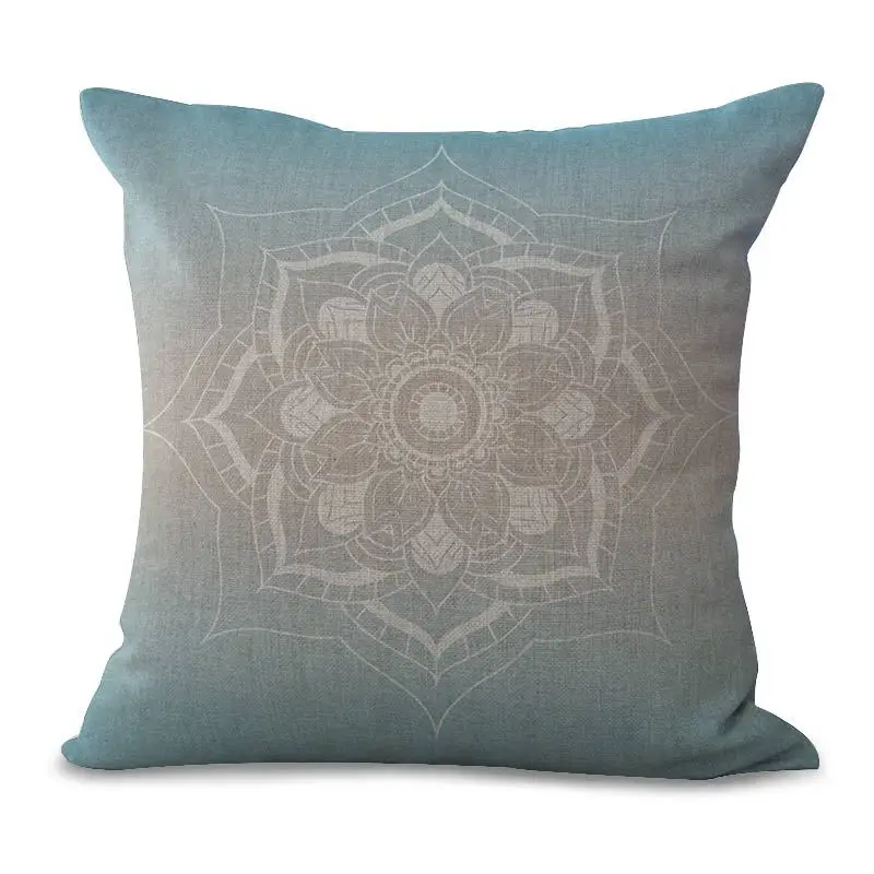 Mandala Flower Bohemia cushion cover 45*45 sofa cushions office car Pillow cases Polyester home decor pillow covers kd-0006 | Дом и сад
