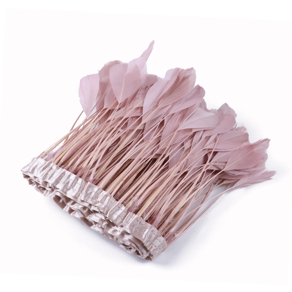 2 ярда кожаный розовый чехол с отделкой из гусиных перьев |