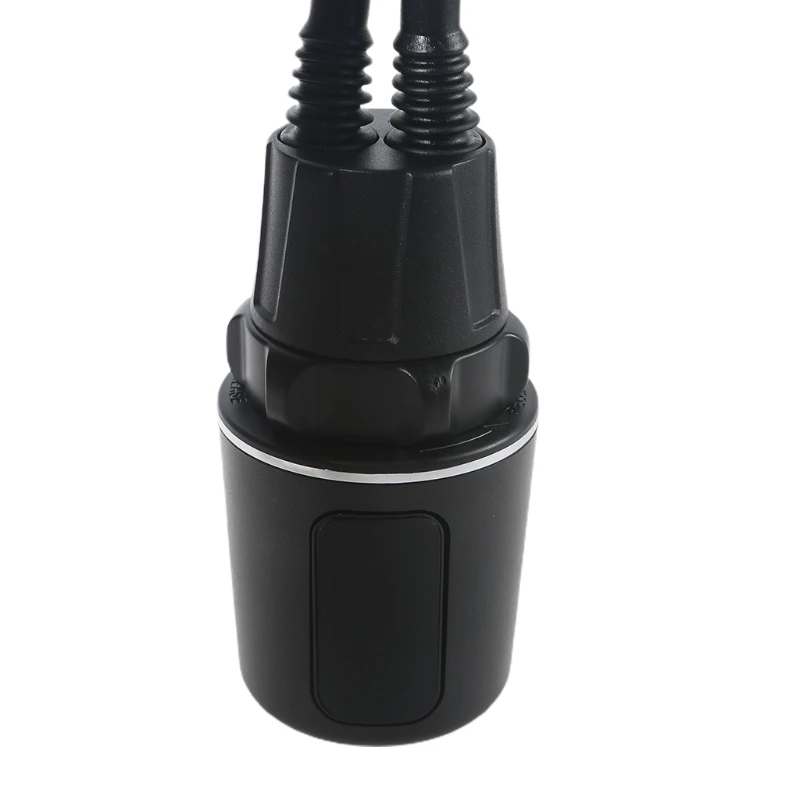 Dual Car Phone+Tablet Mount Flexible Gooseneck Car Cup Mobile Phone Holder Stand Cradle for 4-13" Cell Phones Tablets