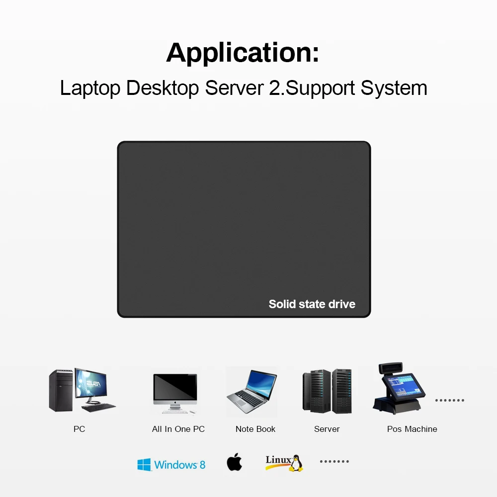 SSD 1 ТБ Внутренний твердотельный накопитель 2 5 дюйма SATA жесткий диск для ноутбуков