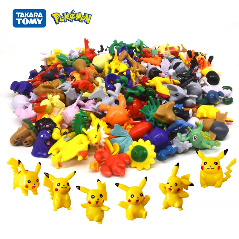 

Takara Tomy 24/6pcs Pokemon Pikachu Anime Action Figure Toys japan Mini Pokémon Elf Pet Model Dolls Kids Birthday Christmas Gift