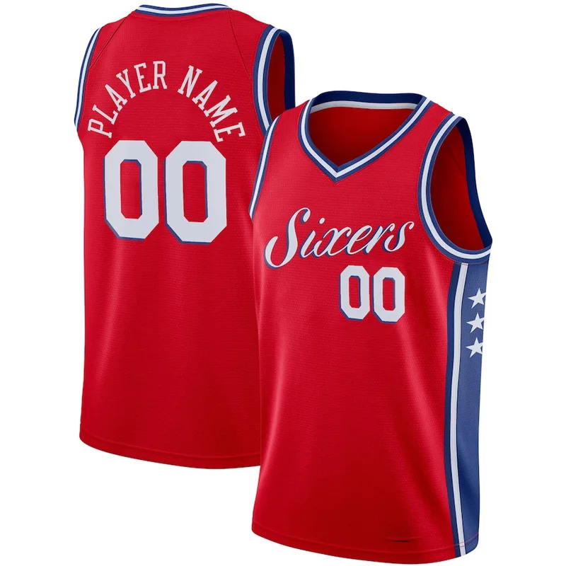 

Custom Philadelphia Basketball Jersey Embiid Basketball Uniform Customized Brand Sports Team Basketball Game Tank Top