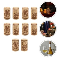 30pcs40pcs cork wine stoppers beverage bottle stoppers with patterns assorted color