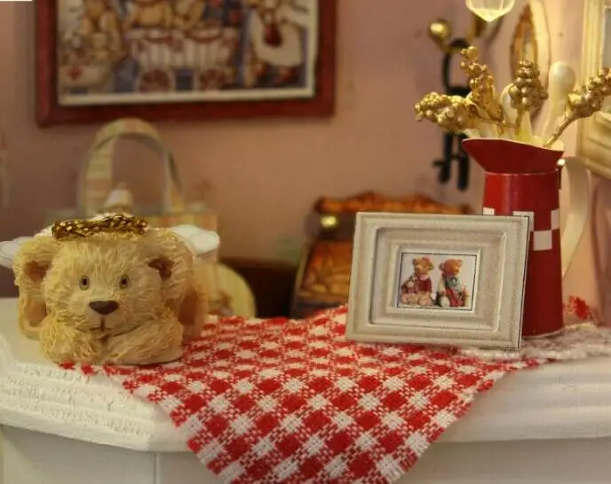 3D кукольный домик Миниатюрный DIY деревянная миниатюрная модель строительные