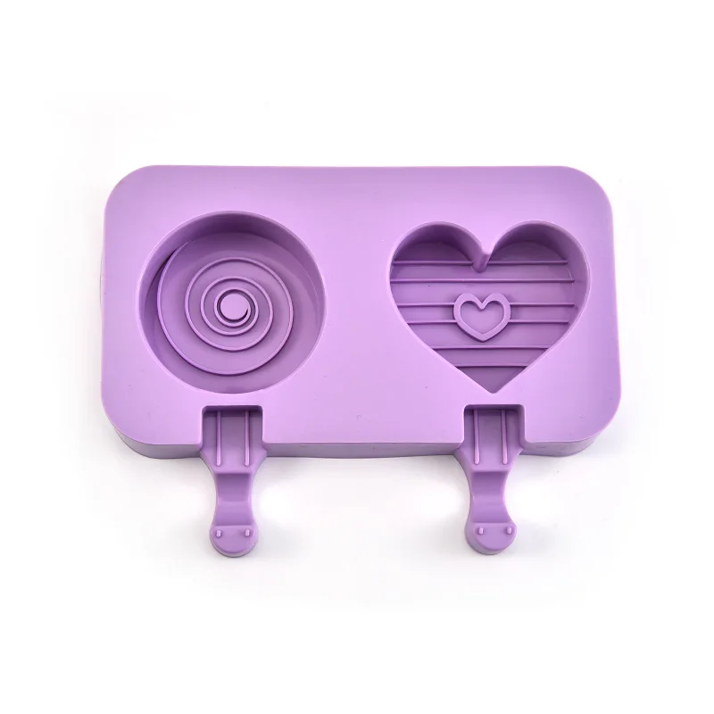 

Multiple styles Silicone Popsicle Mold Ice Cream Mould with Wooden Sticks Homemade Ice Cube Tray Ice Pop Block Dessert Maker