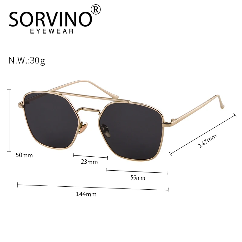 Женские солнцезащитные очки в стиле ретро SORVINO розовые зеркальные стимпанк с