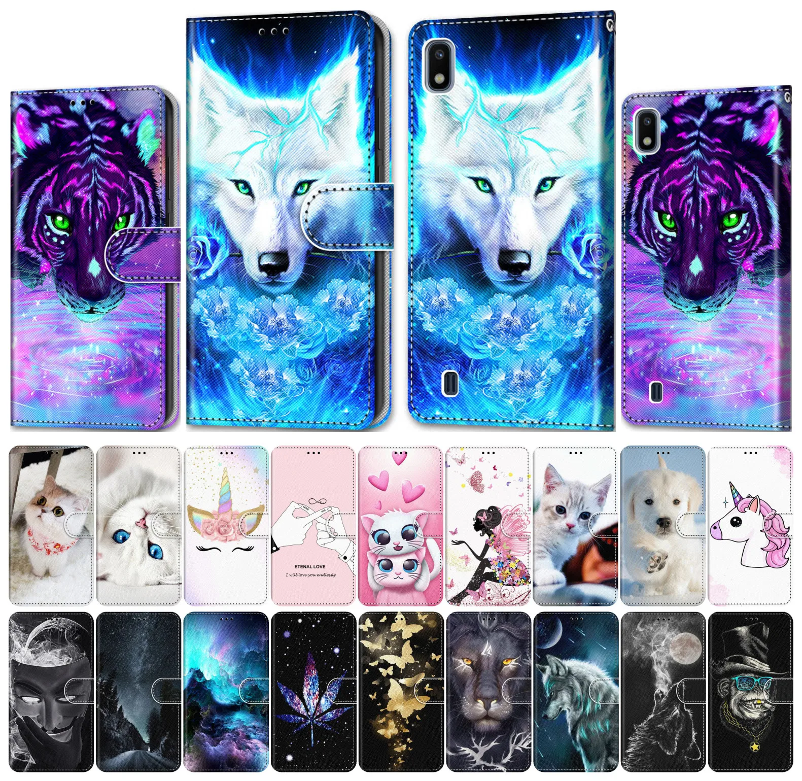 Чехол для телефона Huawei Y3 2017 Y5 2018 2019 II 2 кожаный чехол бумажник с милым Рисунком