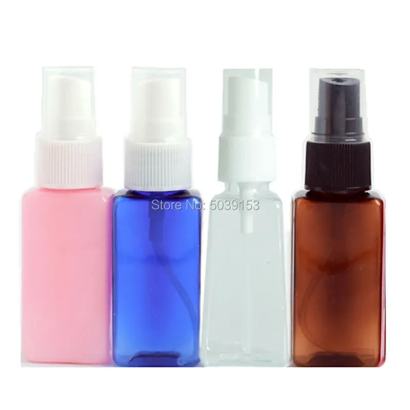 

30ml New Square Transparent Portable Travel small Empty Spray Bottles Plastic Refillable Cosmetic Containers Liquid Organizer
