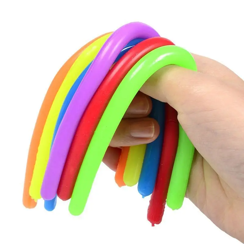 

Fidget TPR Elastic Noodles Stress Reliever Toys Vent Noodles Squishy Antistress Toys For Children Mochi Squeeze Sensory Toys