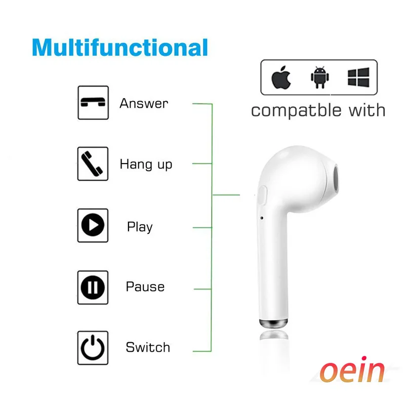 I7s наушники вкладыши TWS с аэропорта беспроводная bluetooth гарнитура 5 0 воздушный мини