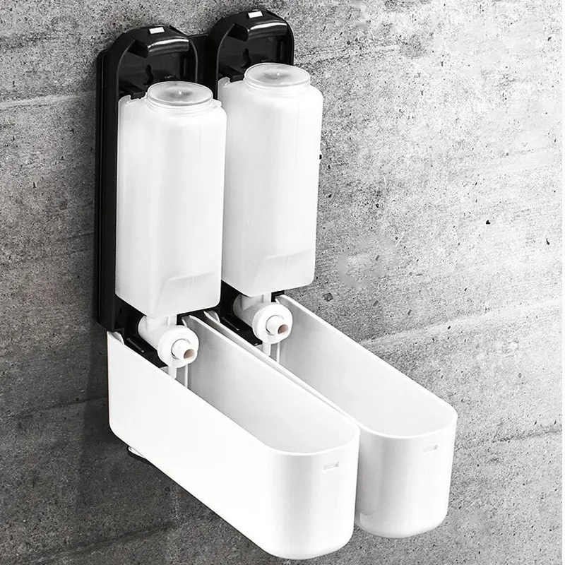 350ml bathroom liquid soap dispensers wall mounted bath shampoo dispensers liquid shower container plastic bathroom accessories free global shipping