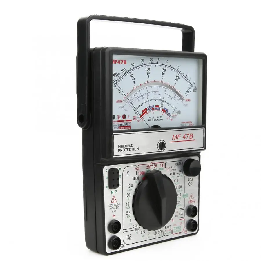 Многофункциональный мультиметр MF47B цифровой экран измеритель напряжения и