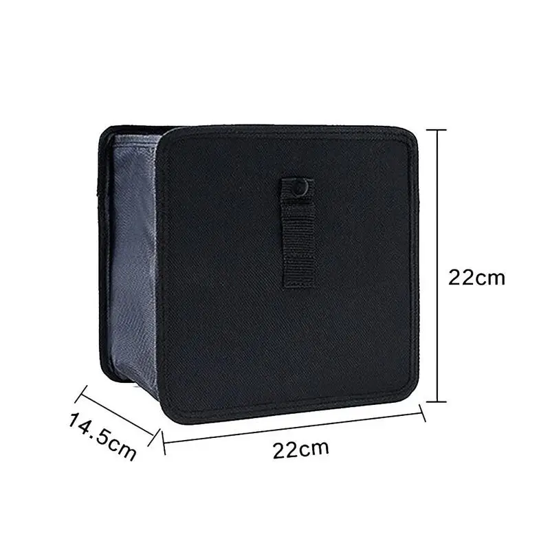 

Car Trash Bag Folding Trash Can Leak Proof Auto Garbage Bag Traveling Proof Trash with Lid Cover Leak Bin Hanging Organizer