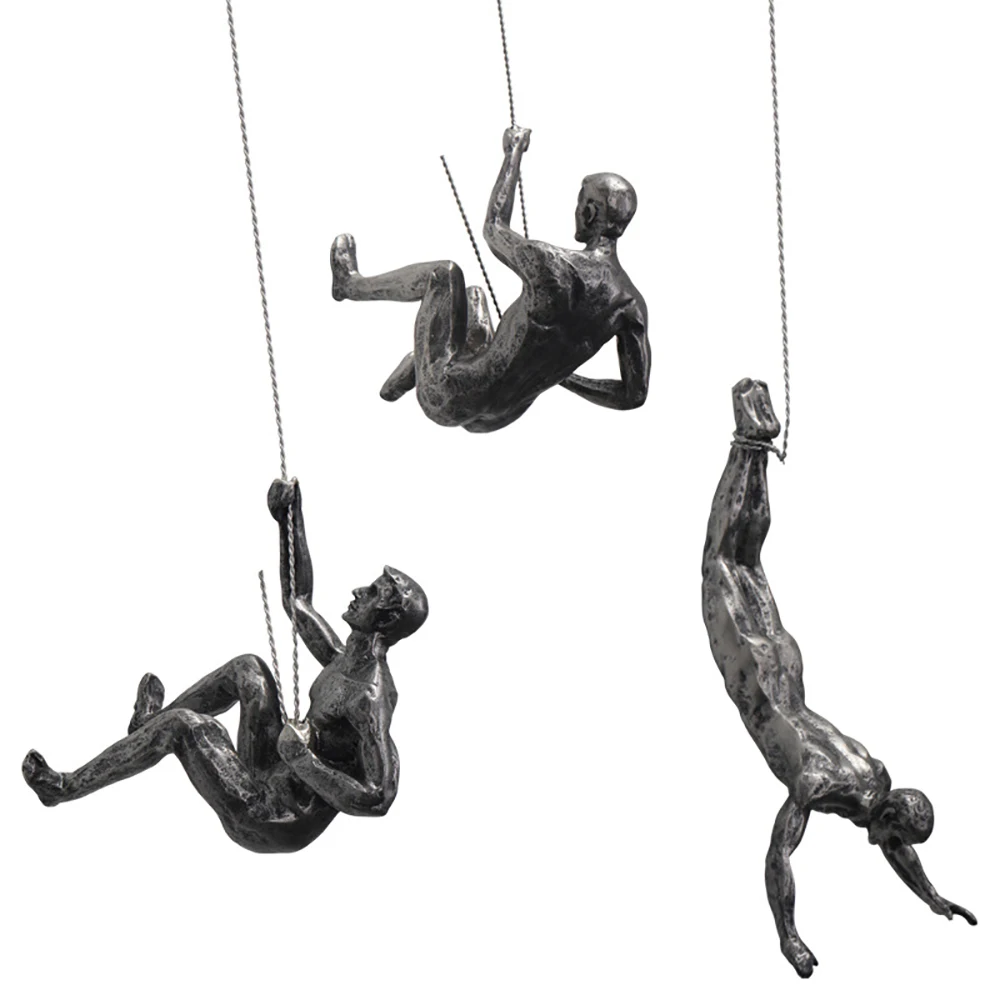 

Creative Resin Climbing Men Sculpture Wall Hanging Decorations Resin Statue Figurine Crafts Home Furnishings Decor Accessories