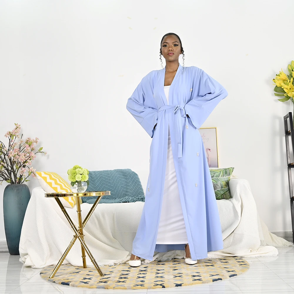 ИД Мубарак абайя Дубай кимоно кардиган кафтан ислам хиджаб мусульманское платье