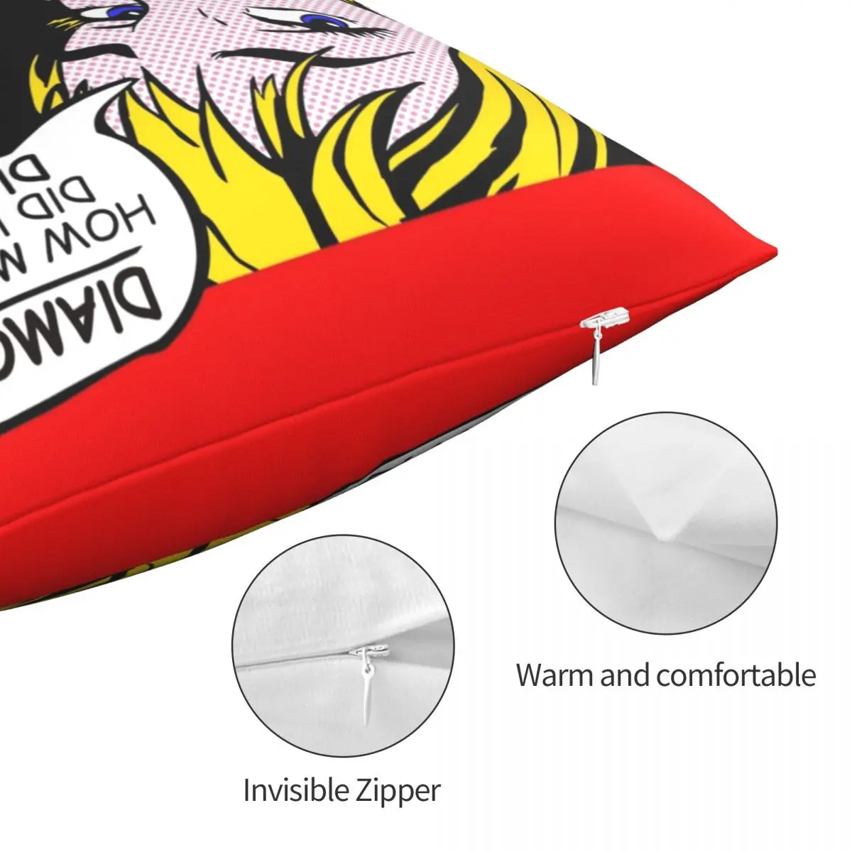 Женская квадратная подушка с перчатками из полиэстера и льна