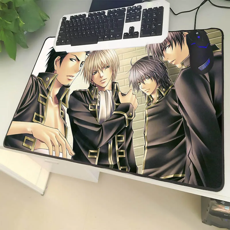 

XGZ Large Size Gaming Mouse Pad Black Lock Edge College Student Laptop PC Desk Mat Handsome Boy Rubber Non-slip Universal
