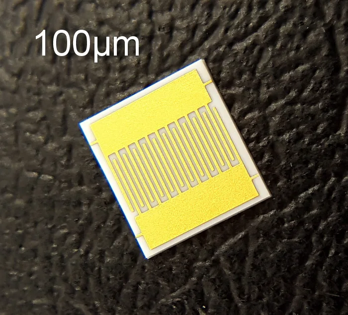 

100um InterDigital Electrode. Laboratory Research on IDE Biogas Humidity Sensor DPC Thin Film Capacitor Array