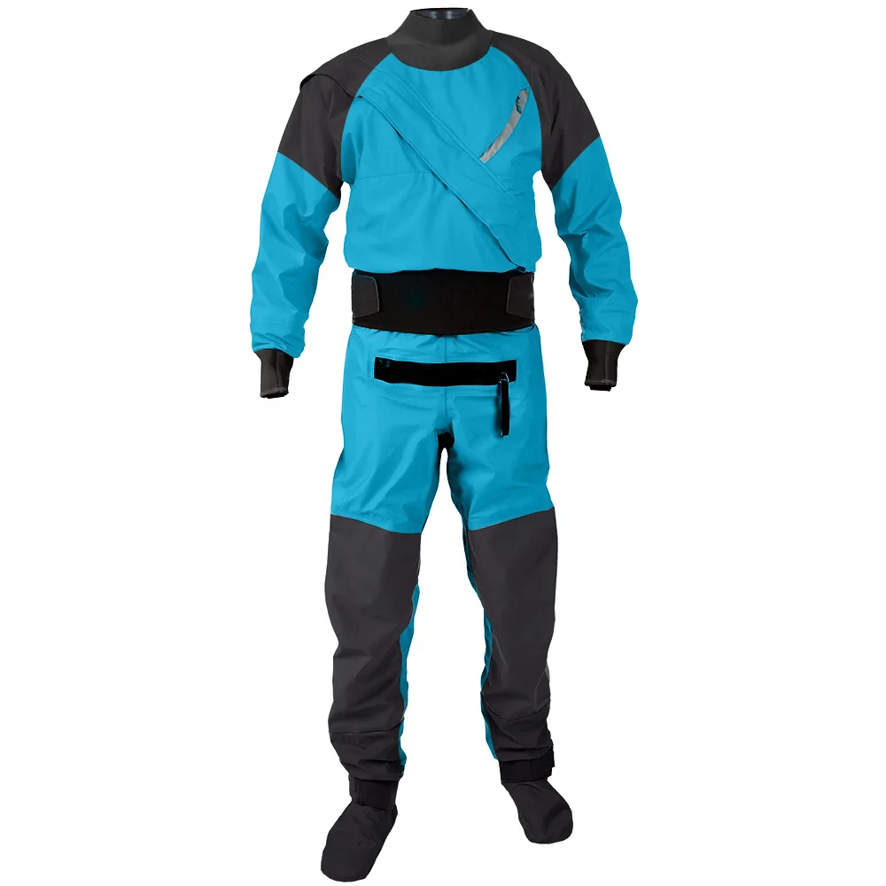 Men's Dry Suit For Kayak Three-Layers Waterproof Material Fabric Padding Kayaking Surfing One Pieces Drysuits DM19 | Спорт и