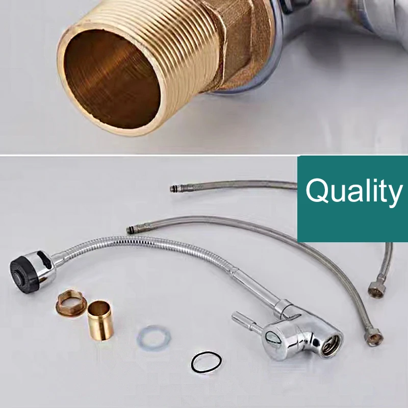 Смеситель для раковины в ванную комнату вращающийся на 360 градусов смеситель