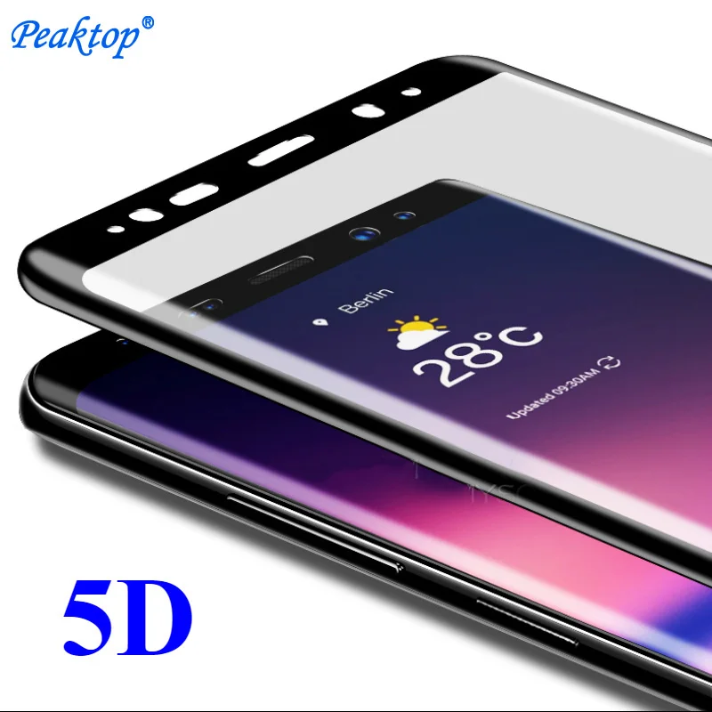 2 шт. 5D полное покрытие с уровнем твердости 9H закаленное Стекло для Samsung Galaxy A3 A7 A5