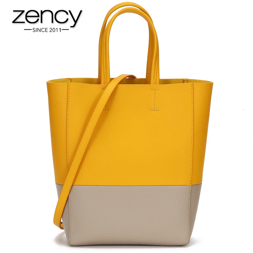 Zency 2021 Новая модная трендовая женская сумка из 100% натуральной кожи через плечо