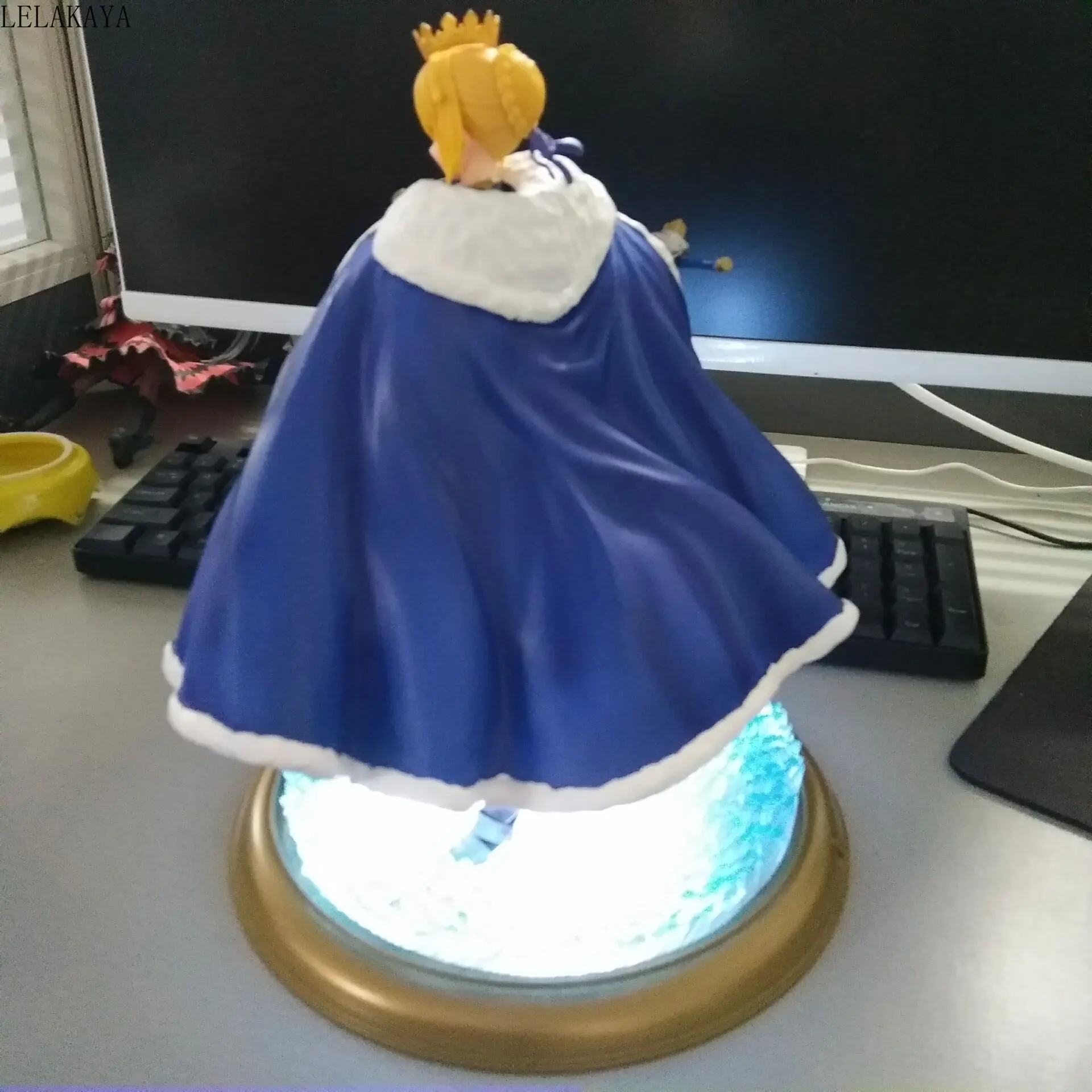 26 см горячая аниме Fate stay Night Zero Saber Artoria Pendragon зимняя одежда Knight Ver. ПВХ экшн-фигурка